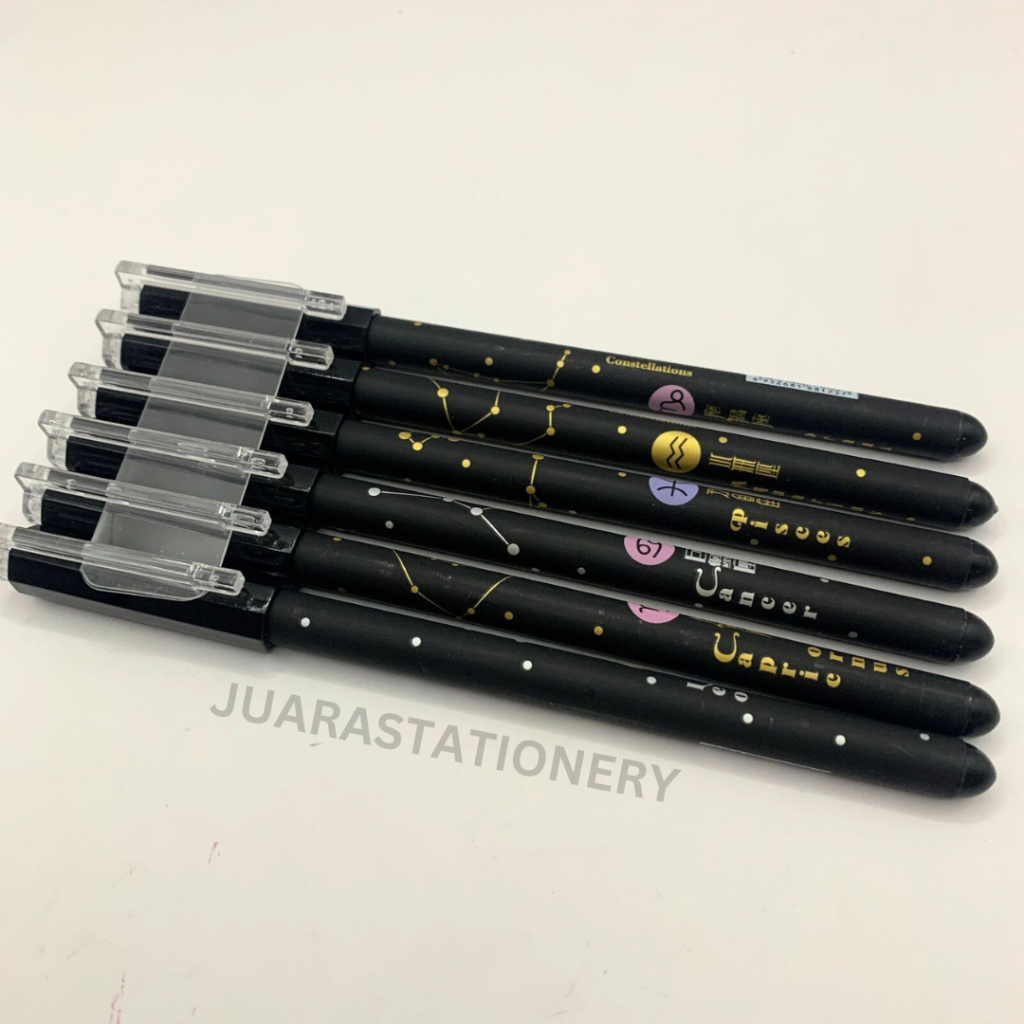 

(3012) Pulpen Gel Hitam Zodiak K1366 [SATUAN] / Bolpoin Tinta Pulpen Gel