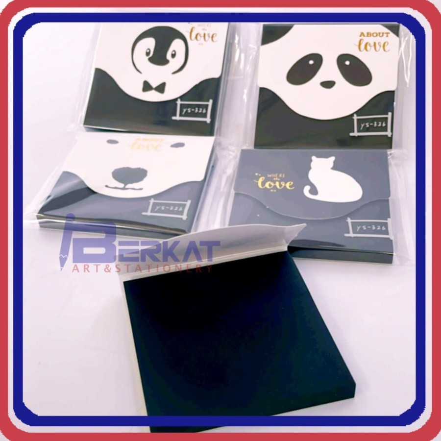 

M&G Black Sticky Notes / Memo Tempel Hitam 76x76mm 3x3