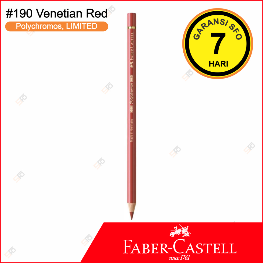 

LE Polychromos Faber Castell Satuan - 190 Venetian Red - Limited Edition - SFO Semarang Official