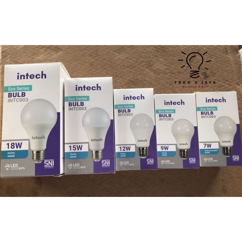 lampu LED intech / lampu intech /garansi 1 tahun