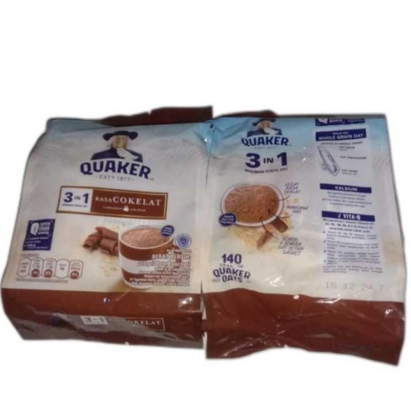 

Quaker Oatmeal 3In1 Cokelat 224gr, Quaker Oatmeal 3In1 Berry Burst 224gr