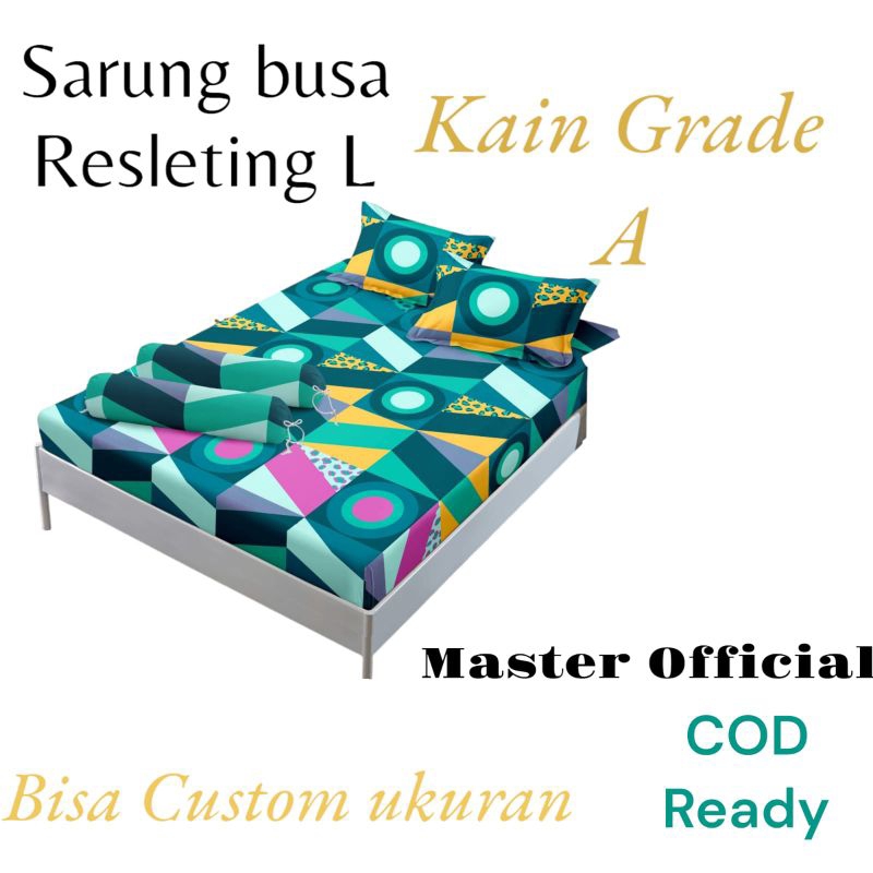 Sarung Busa/Springbed resleting 80x200 / 90x200