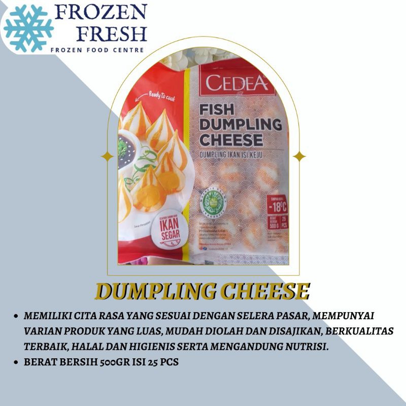 

CEDEA Fish Dumpling Cheese 500g