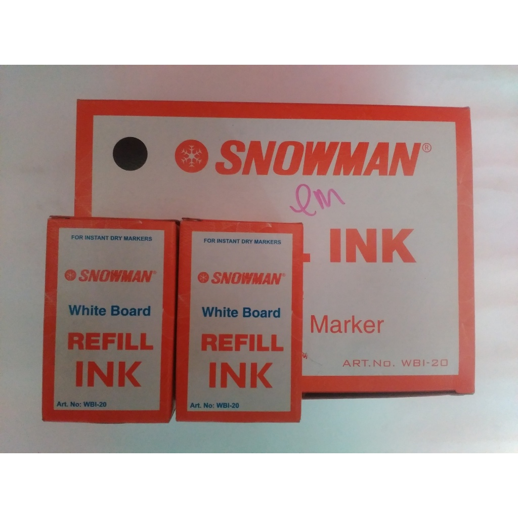 

REFILL/ ISI ULANG TINTA WHITEBOARD SNOWMAN