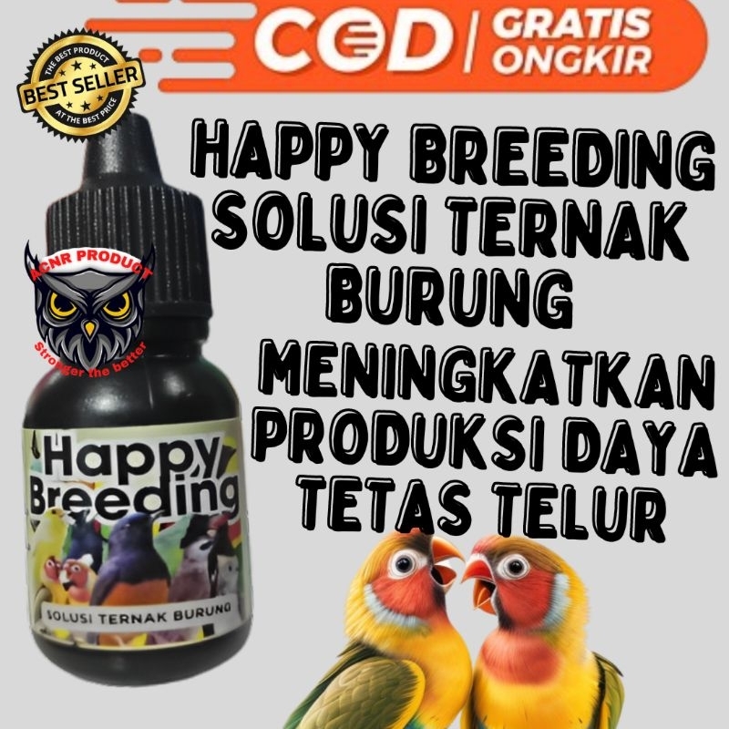 HAPPY BREEDING VITAMIN BREEDING BURUNG VITAMIN PENJODOHAN BURUNG VITAMIN TERNAK BURUNG