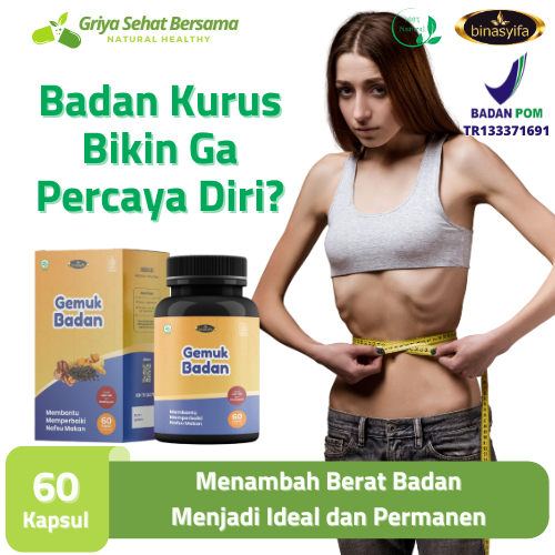 Obat Vitamin Pengemuk Gemuk Penambah Berat Badan Penambah Nafsu Makan Anak dan Dewasa Gemuk Badan Bi
