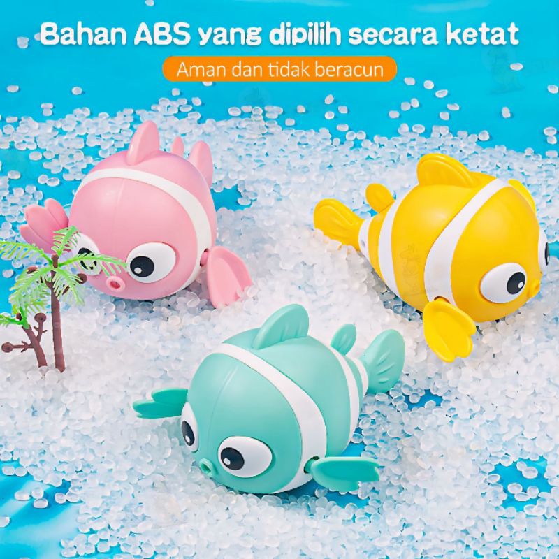 [[ NEW ]]   Mainan Anak Mandi bentuk ikan Nemo | Tanpa baterai bahan ABS