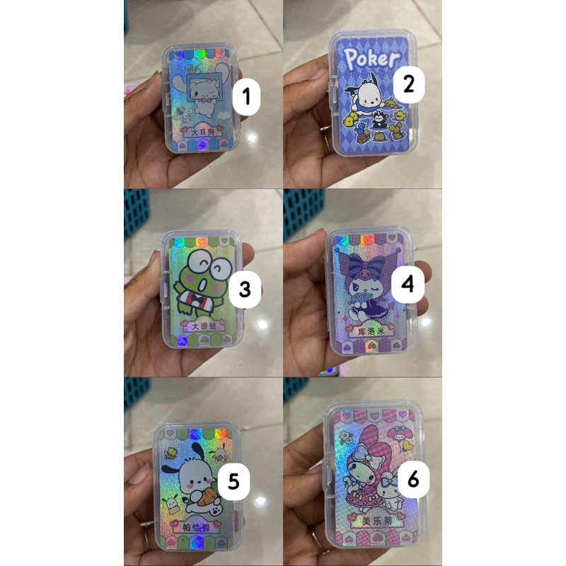 SANRIO Poker Card Mini Box (Kartu Remi Mainan)