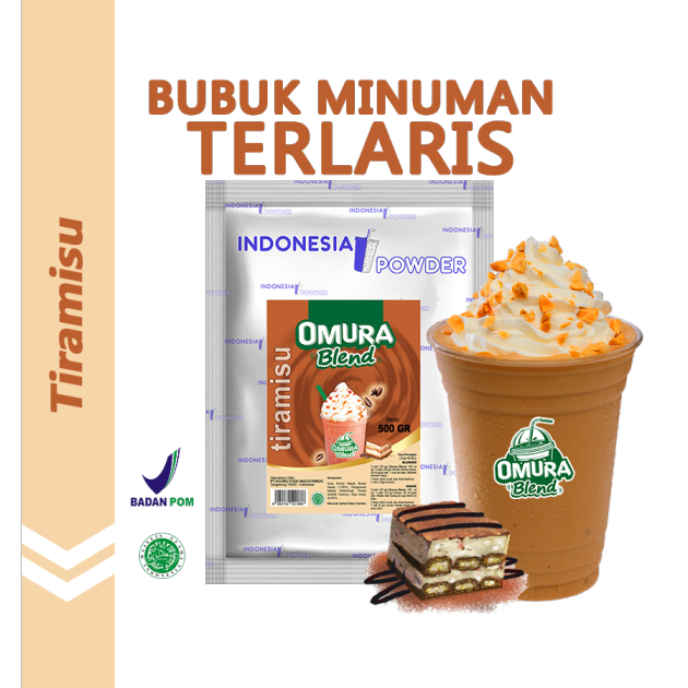 

Tiramisu 500gr / Bubuk Premium/ Indonesia Powder / Bubuk Minuman Omura Blend /Bubuk Minuman Boba