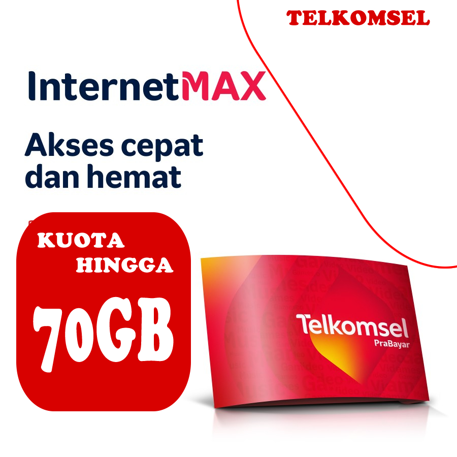 Perdana Telkomsel Aktif Siap Pakai Kuota Unlimited 70 GB 30 Hari