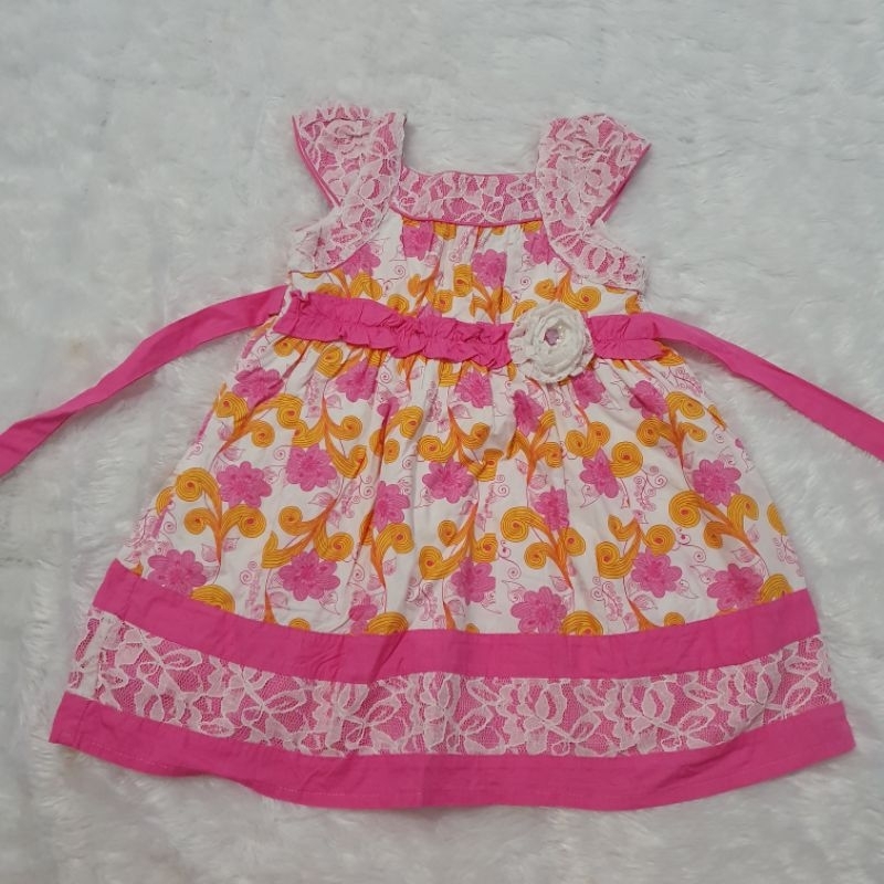 PL dress donita baby pink brukat