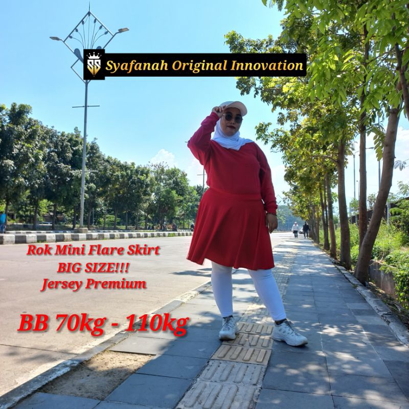 Rok Big Size Jersey Premium || Rok Jumbo || Rok Senam