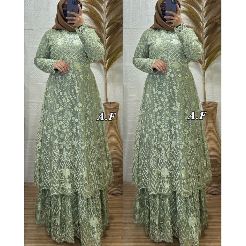 GAMIS REMAJA MALAYSIA TERBARU GAMIS MALAYSIA BROKAT PREMIUM STANDARD JUMBO SERAGAMAN