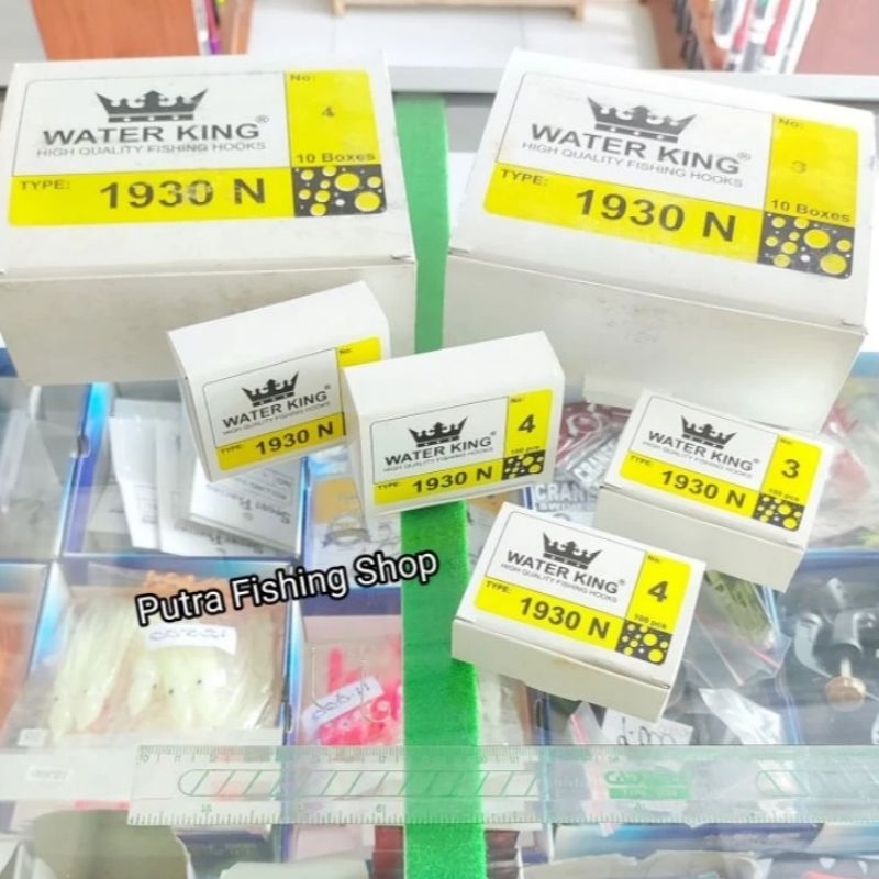 Mata Kail Pancing Putih isi 100pcs  Water King 1930N - Kail Pancing Putih Leher Panjang Water King 1