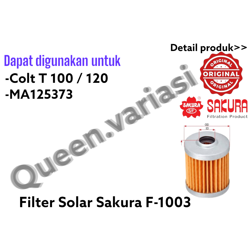 FILTER SOLAR COLT T100 / 120 / MA125373 SAKURA F-1003