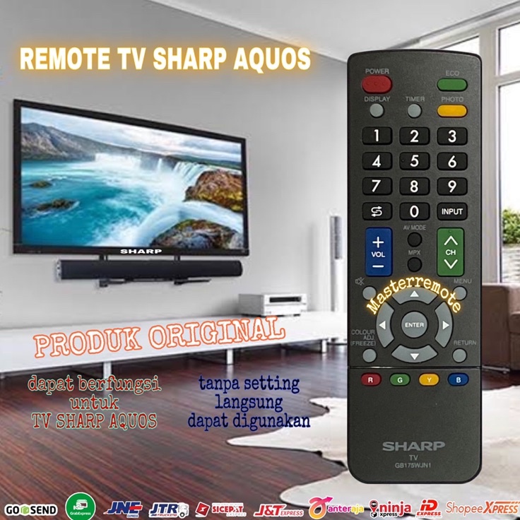 CL REMOT REMOTE TV SHARP AQUOS LCD LED ORIGINAL GB175WJN1 r Promo