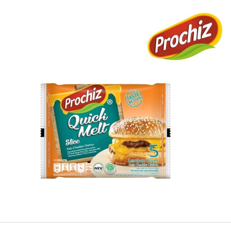 

Keju Prochiz Quick Melt , isi 5 slices