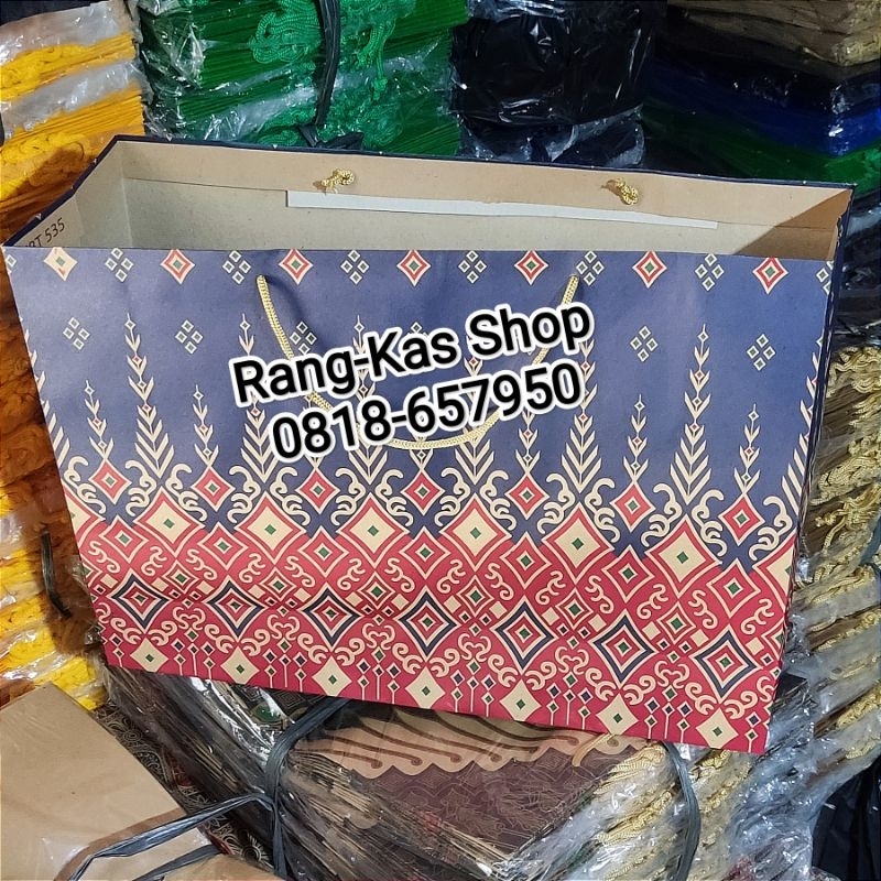 

Paper bag Batik XL Landscape kraft doff isi 12pcs