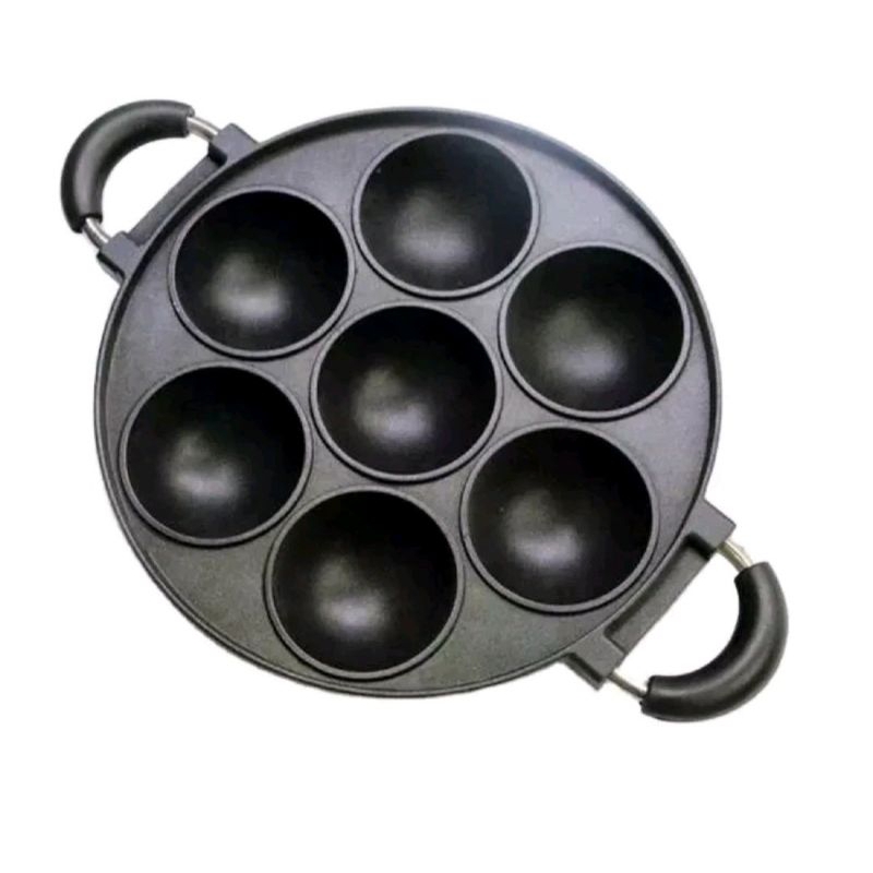 Wajan Cetakan Kue Serabi Cubit 7 Lubang Anti Lengket