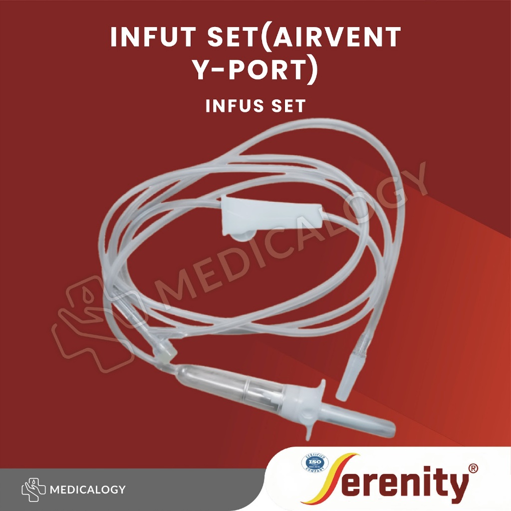 Infus Set (Airvent Y-Port) Dewasa Serenity | Selang Infus