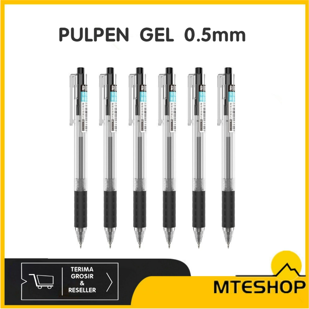 

MTE Pen Gel Mini 0.5mm/Pulpen Internasional Balpoin Murah/Pena Jel Kepala Mata Jarum/Pulpen Hitam/Pulpen Sekolah Kantor Import