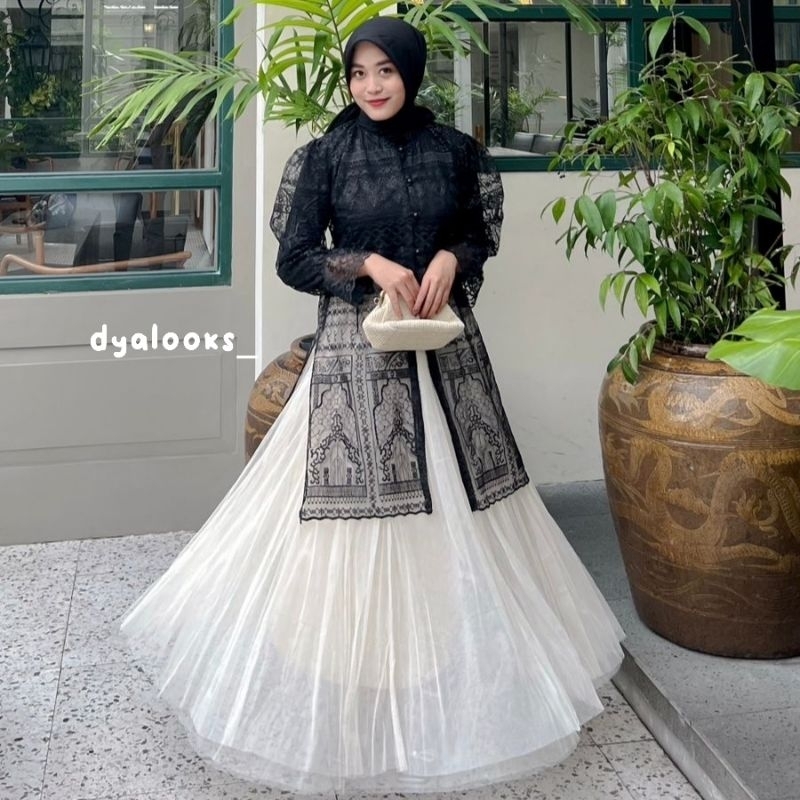Zahra Tunik Brokat / Hanya Tunik Tanpa Daleman/ Tunik kondangan / Tunik lebaran / NEW MODEL
