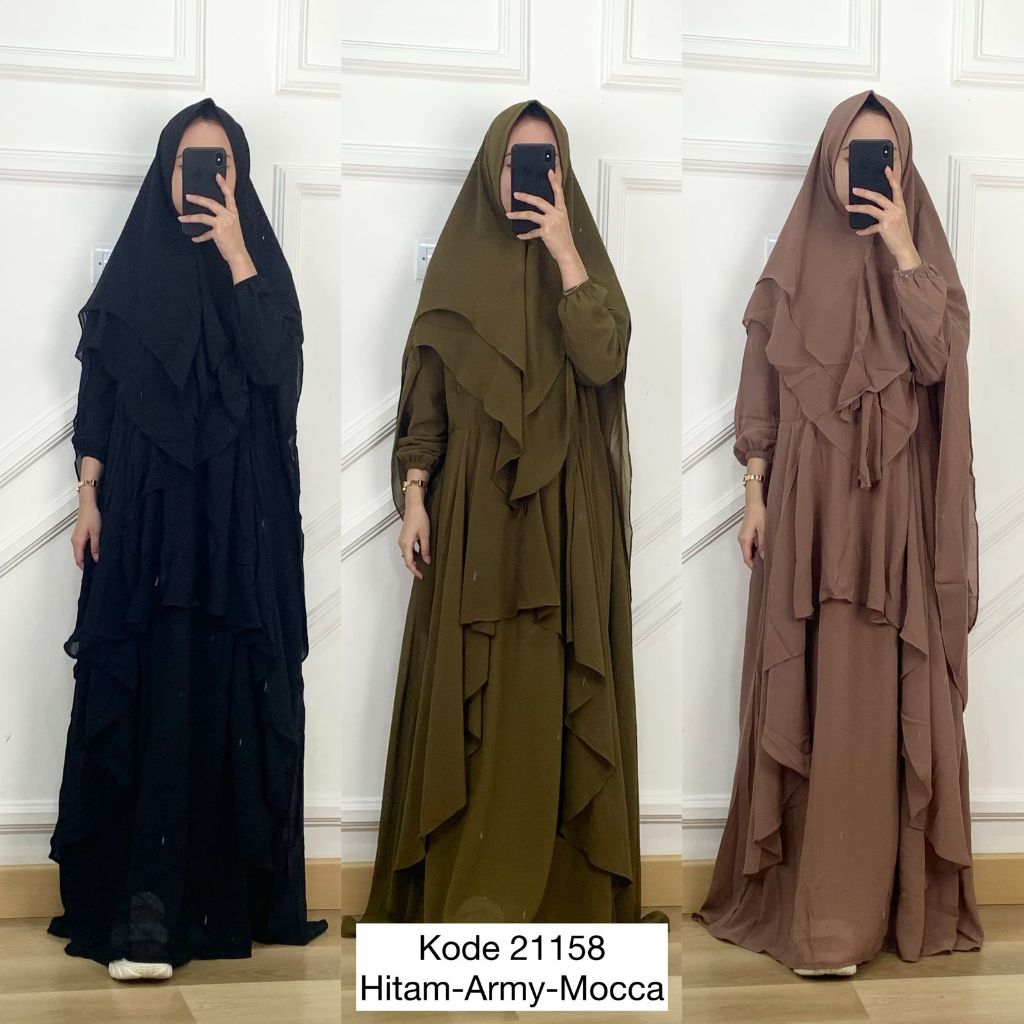 21158 LONG MAXI SIFON POLOS JILBAB WANITA GAMIS SYARI POLOS PREMIUM WANITA LONGDRESS MAXI LEBARAN WA