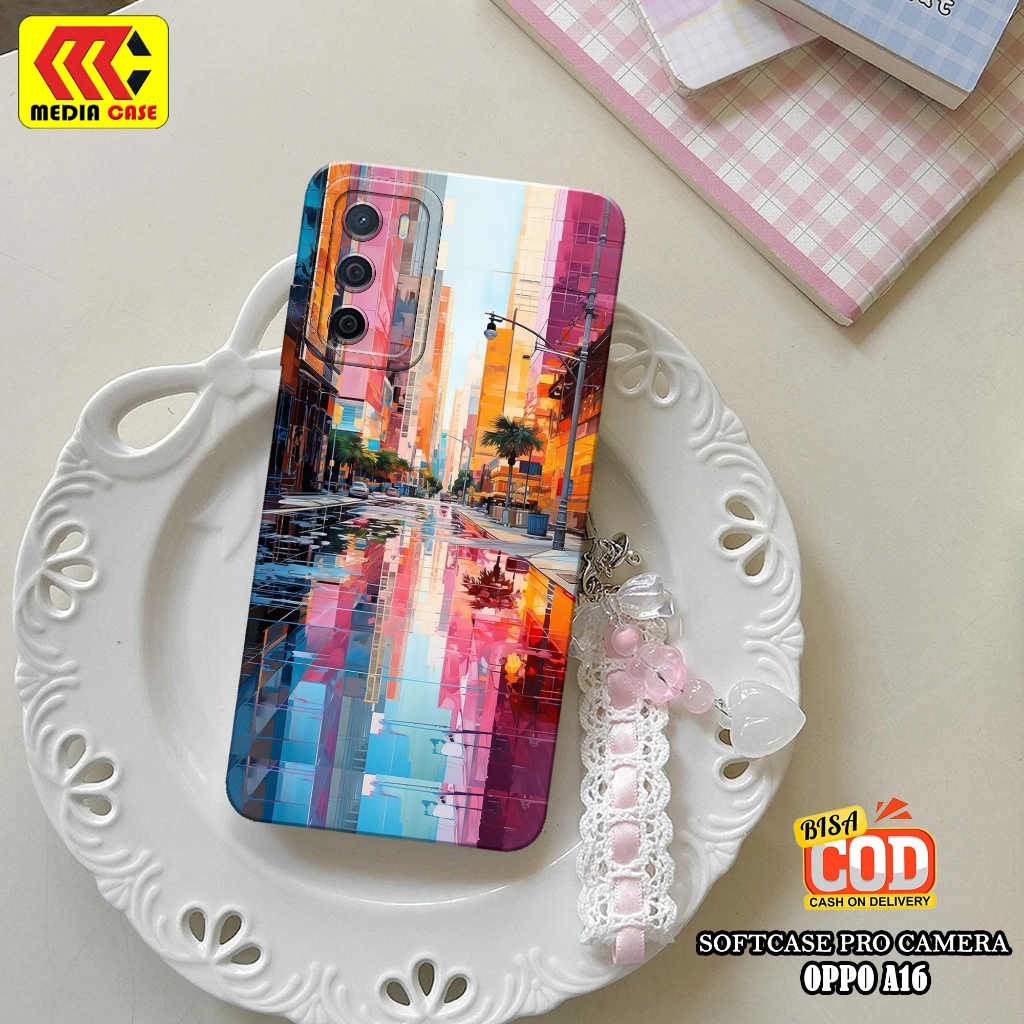 Case Hp OPPO A16 - Motif Case Aesthetic - Casing Hp OPPO A16 - Softcase Hp OPPO A16 - Kesing Hp - Si