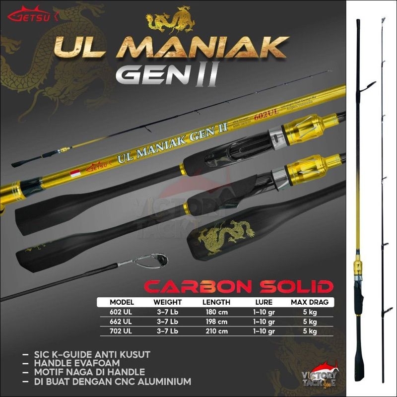joran getsu UL maniak 662 702 gen 2