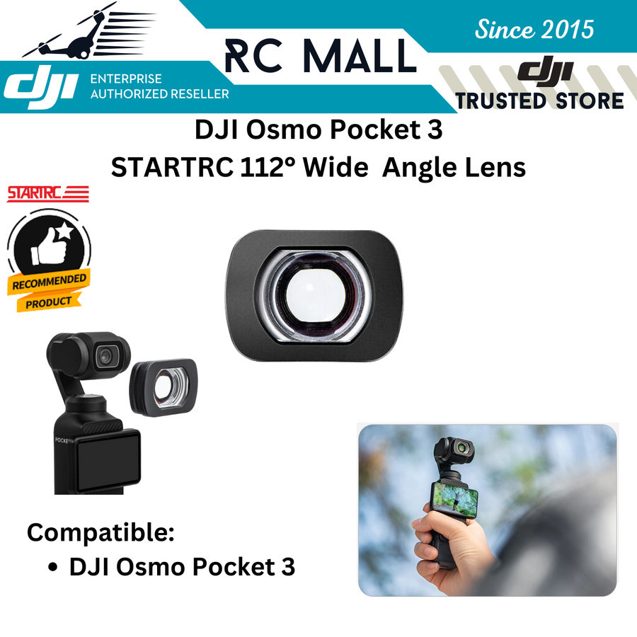 Wide Angle Lens DJI Osmo Pocket 3 Magnetic Filter Lens Lensa Lebar