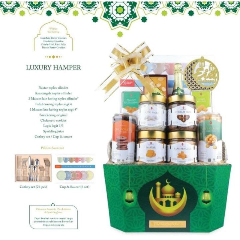 

Holland Bakery Luxury Gift Box Eid Mubarak Hampers Idul Fitri 2024