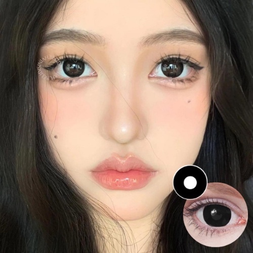 LOLYLENS.ID [ORI] My-Sclera Big Black Lens 21MM /Softlen My-Sclera Big Black by Pinkin Softlens