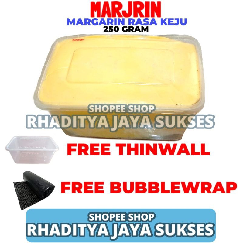 

Margarine Marjrin Rasa Keju 250 GR Repack/Potongan