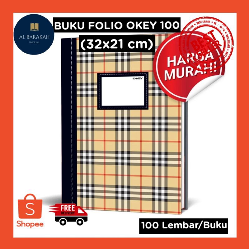 

Buku Hard Cover Folio isi 100 Lembar Glossy (Uk. 32 x 21 cm) OKEY Buku Kulit Tebal