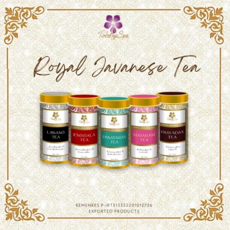 

TEH SULTAN PREMIUM EKSPOR - ROYAL JAVANESE TEA TIRTA AYU SPA 100gr Teh Herbal Kesehatan Teh Lawang Tea Teh Panataran Tea Teh Pasundan Tea Teh Mataram Tea Teh Jenggala Tea