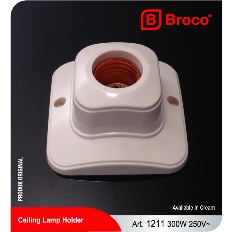 Ceiling Lamp Holder / Fitting Plafon Oval BROCO