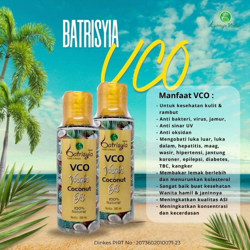 Batrisyia VCO, minyak kelapa murni
