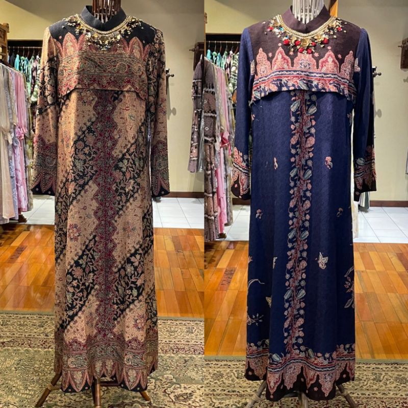 Abaya Viscos Payet by Dian Pelangi LIMITED EDITION Busana Muslim Maxi Baju Gamis Dress Gaun Outfit P