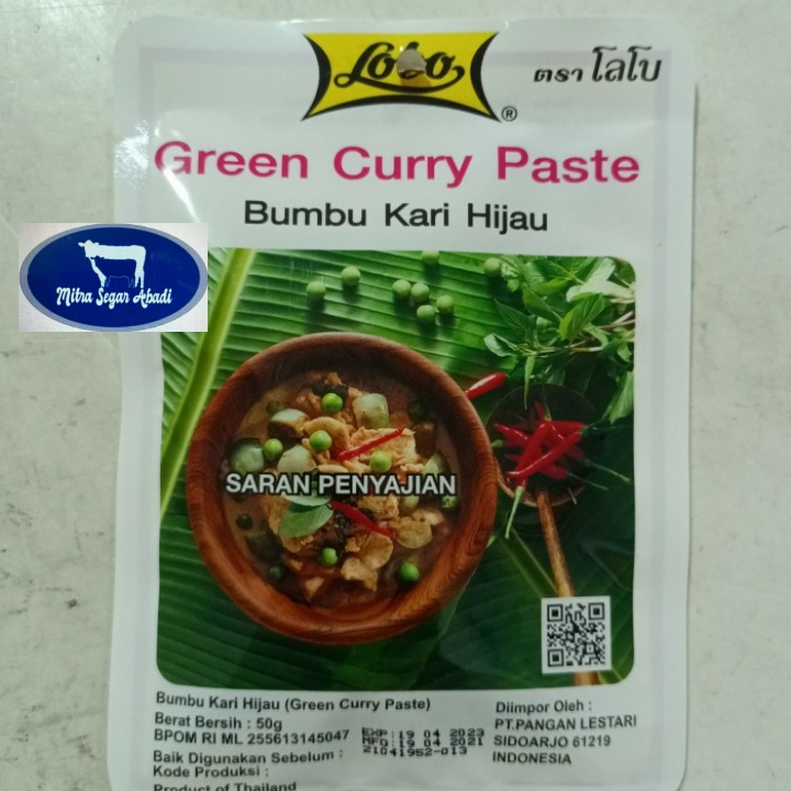 

Lobo Green curry Thailand @50gr