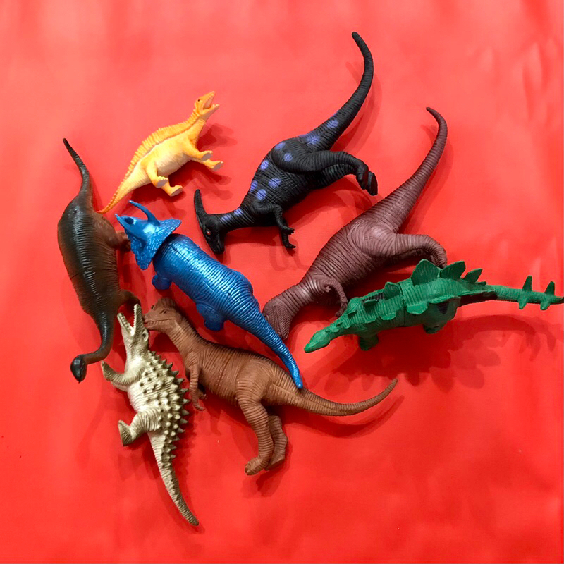 Mainan anak dinosaurus karet besar , mainan dinosaurus karet t-rex dinosaurus lucu ecofootwear.id