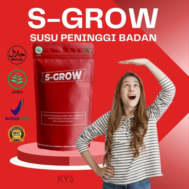 S-GROW Susu suplemen Peninggi Badan Super Cepat