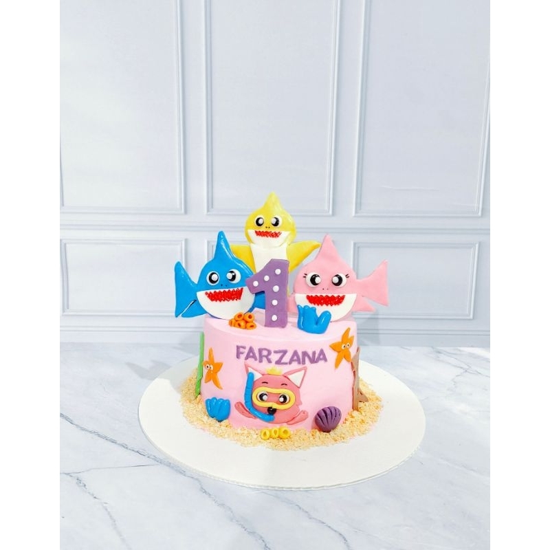 

pesanan cake baby shark vanila