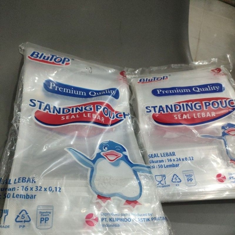 standing pouch jumbo / plastik pouch 16x32