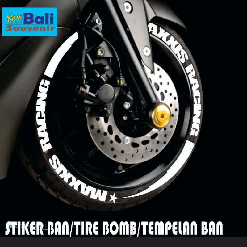 stiker ban motor  / tire bomb" maxxis racing"