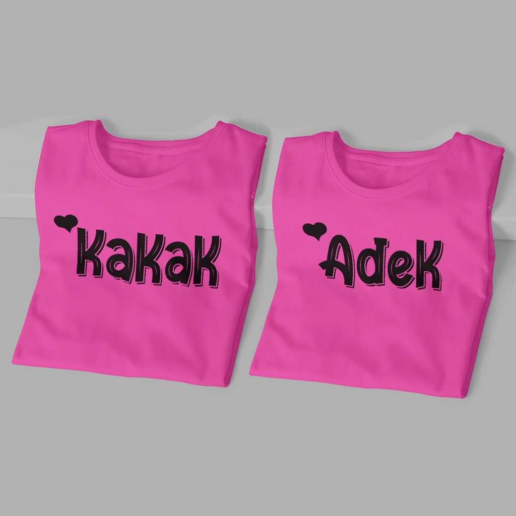 Berkualitas Kaos Couple Anak Keren Terbaru Adik Kakak / Couple Keluarga / Couple Adik Kakak 1-12