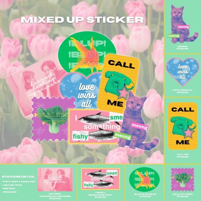 

[BLACKEUSWAN] MIXED UP (LOVE WINS ALL) STICKER DIE CUT [READ DESKRIPSI]