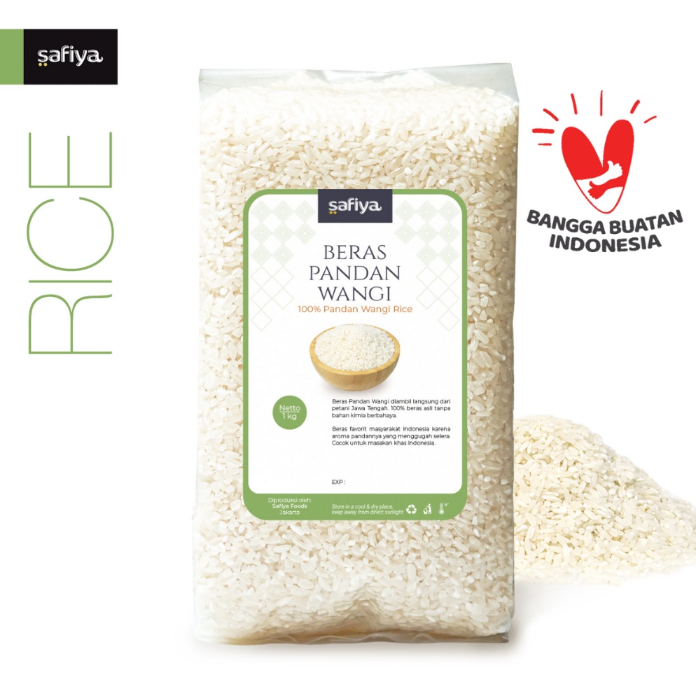 

QGQ571 Beras Organik 1 Kg Pandan Wangi Super Authentic Safiya Food