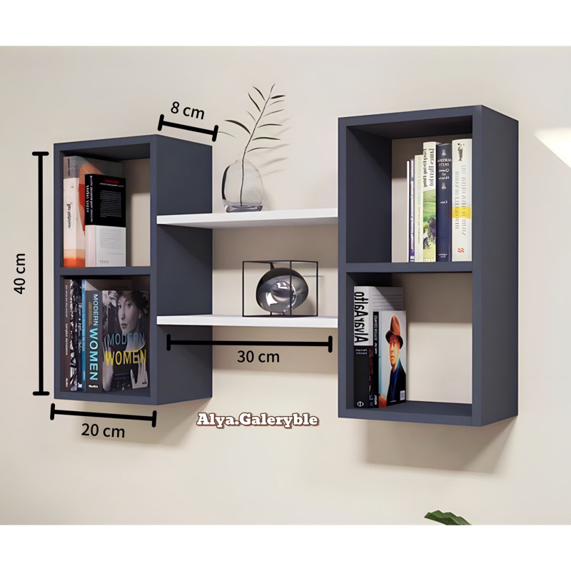 RAK DINDING HIASAN/BUKU minimalis Rak dinding buku minimalis