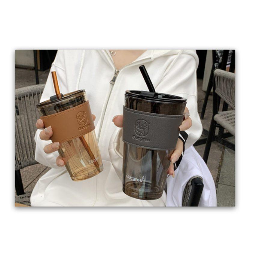 Gelas Kaca Tumbler Gelas Elegan Gelas Cangkir Kopi Gelas Tumbler Aesthetic Gelas Serbaguna Tahan Pan