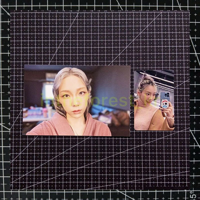 PHOTOCARD + POSTCARD TAEYEON INVU BENEFIT FANSIGN FS MECIMA